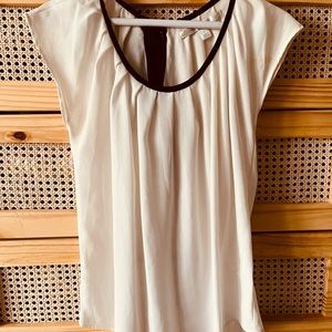 cream blouse